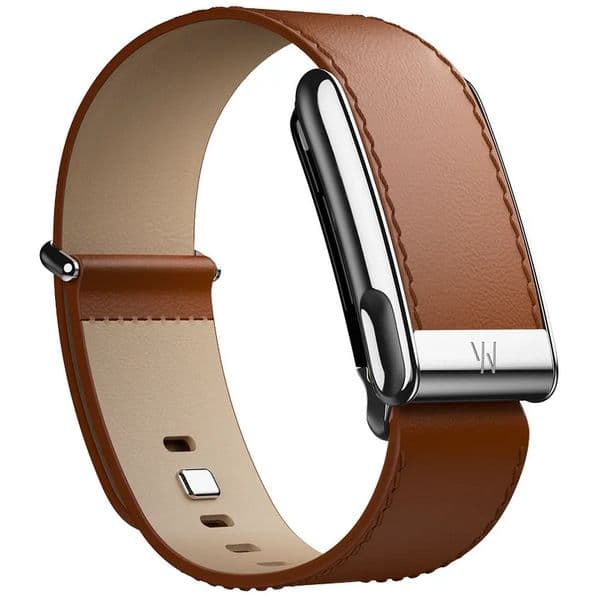 Кожаный люксовый ремешок Whoop LeatherLuxe Straight MG Chestnut/Cream with Titanium
