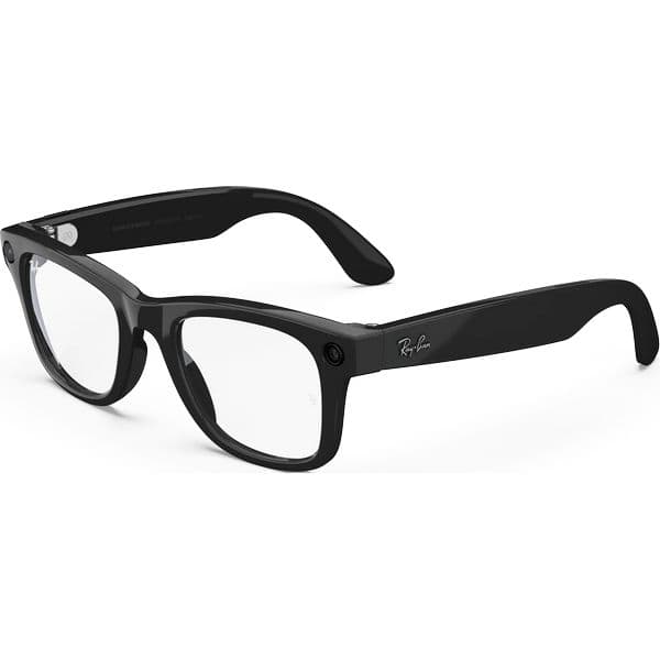 Ray-Ban Wayfarer RW4008 Shiny Black/ Clear lenses Size L