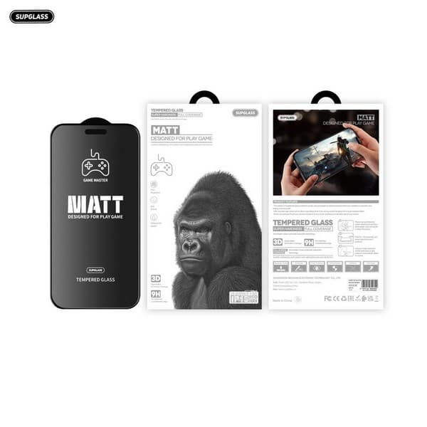 Стекло защитное SupGlass XC-13 (SG-13) MATT Tempered Glass 9H для iPhone 16 Pro Max (6.9") Матовое