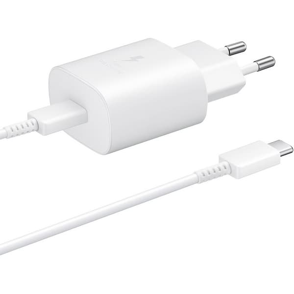 Адаптер питания Samsung EP-TA800 25W Type-C White с кабелем