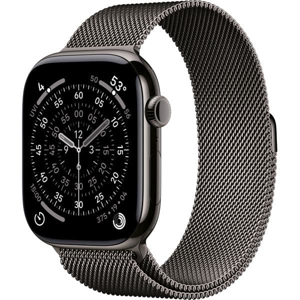 Apple Watch Series 11, 46 mm, S-M/M-L Slate Titanium Milanese Loop