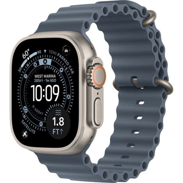 Apple Watch Ultra 3, 49 mm, Natural Ocean Band Anchor Blue