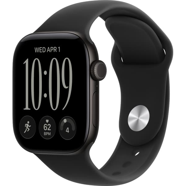 Apple Watch Series 12 42mm GPS Black Aluminum Case with Black Sport Band SM/ML