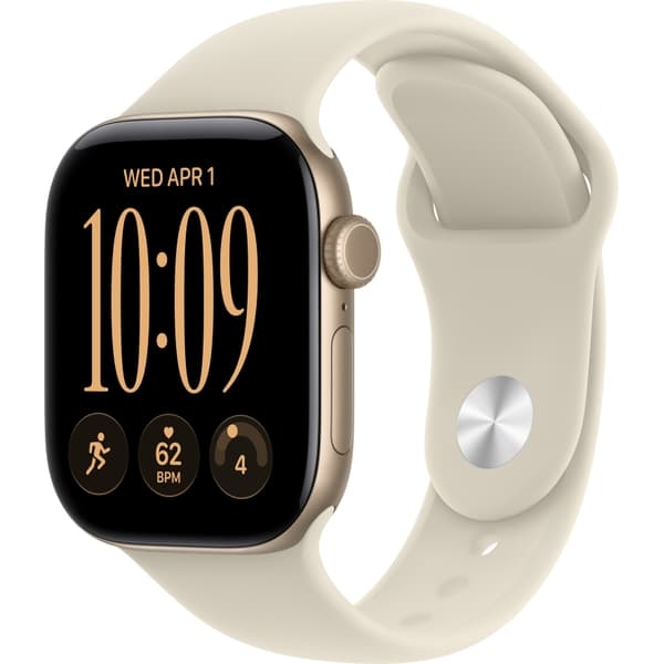 Apple Watch Series 12 42mm GPS Light Gold Aluminum Case with Sand Sport Band SM/ML