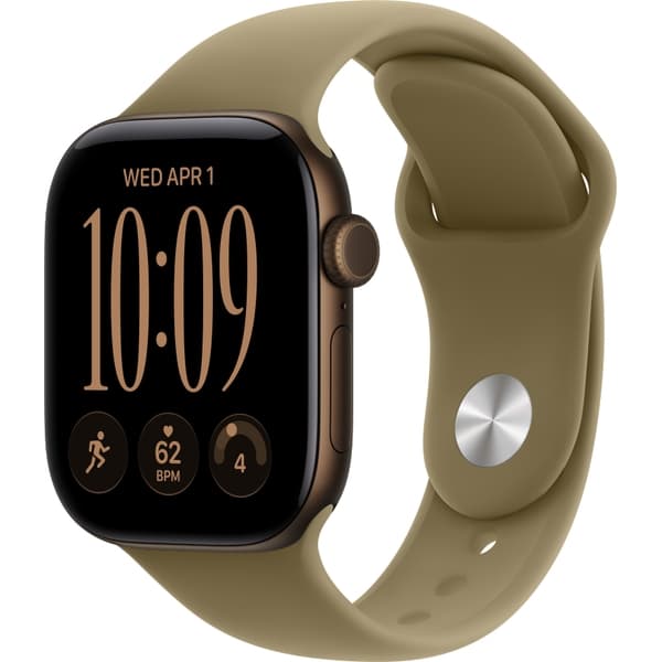 Apple Watch Series 12 42mm GPS Dark Bronze Aluminum Case with Olive Sport Band SM/ML